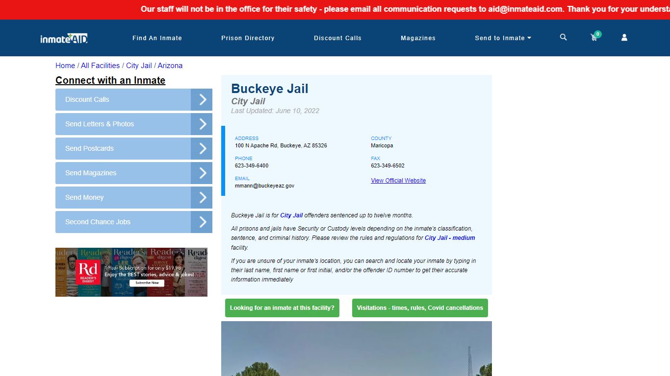 Buckeye Jail | Inmate Locator