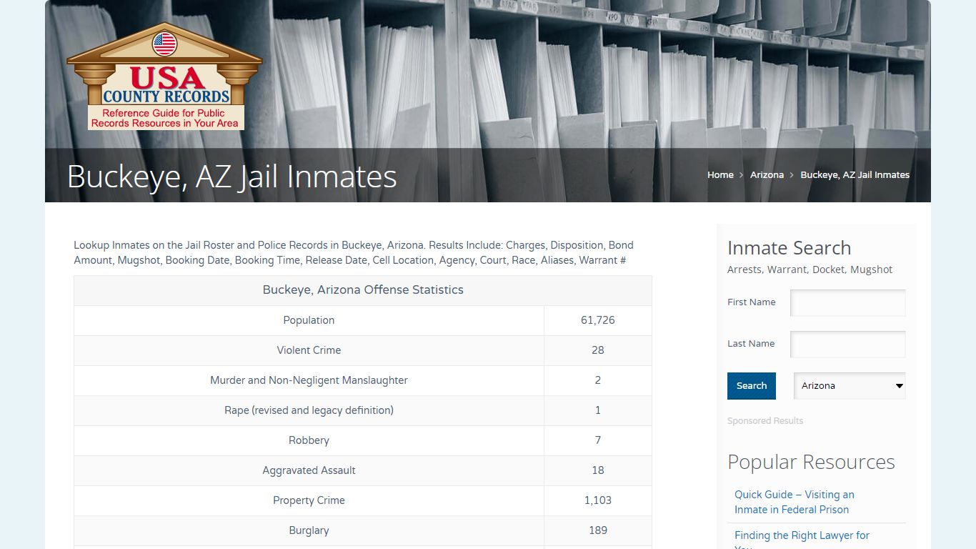 Buckeye, AZ Jail Inmates | Name Search